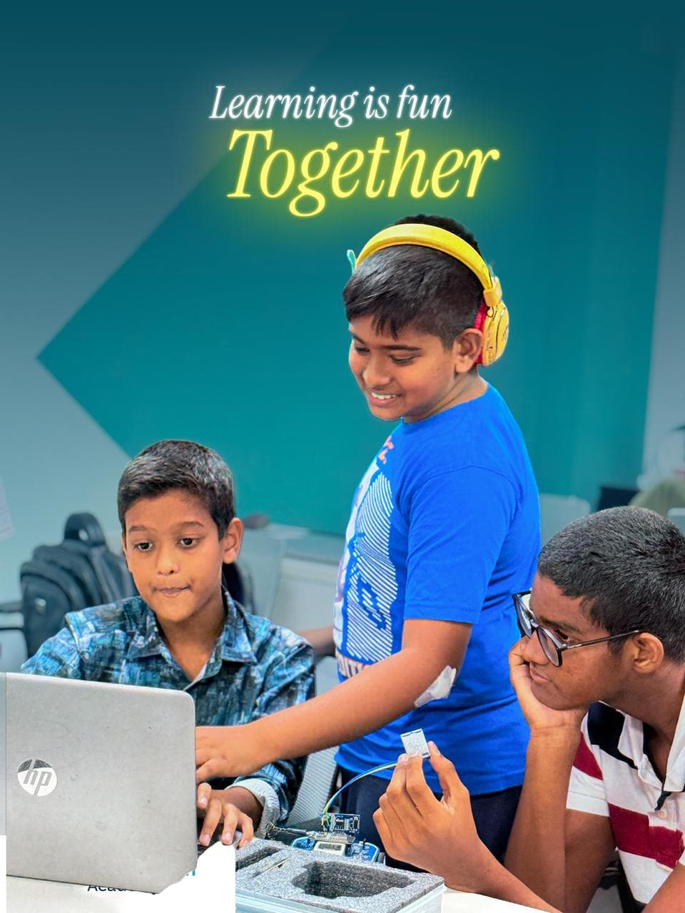 Students and mentors at RoboticGen